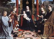 Gerard David THe Virgin and Child with Saints and Donor Spain oil painting artist